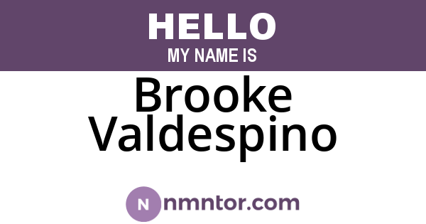 Brooke Valdespino