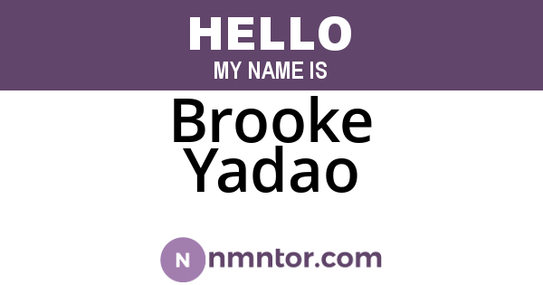Brooke Yadao