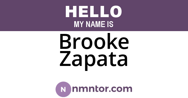 Brooke Zapata
