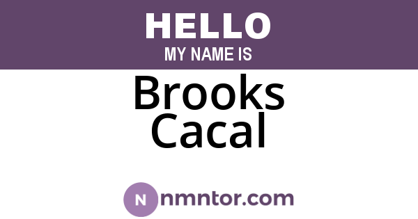 Brooks Cacal