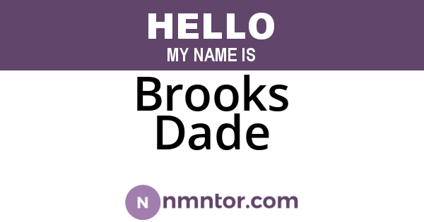 Brooks Dade