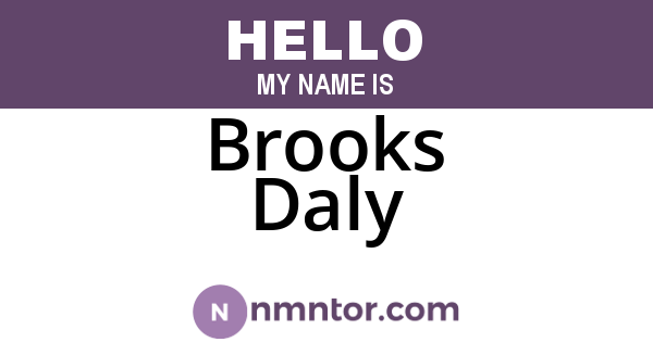 Brooks Daly