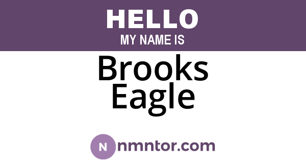 Brooks Eagle