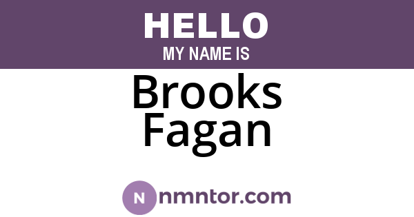 Brooks Fagan