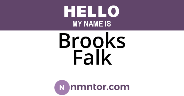Brooks Falk