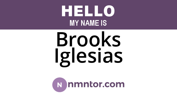 Brooks Iglesias