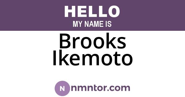 Brooks Ikemoto