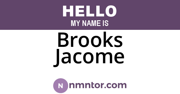 Brooks Jacome