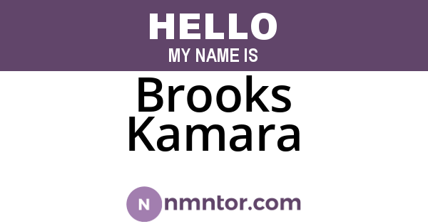 Brooks Kamara