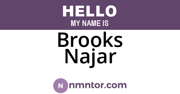 Brooks Najar