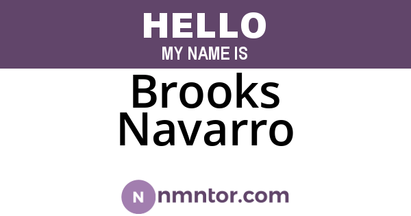 Brooks Navarro