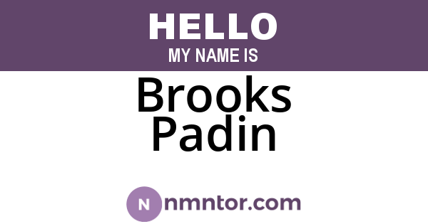 Brooks Padin