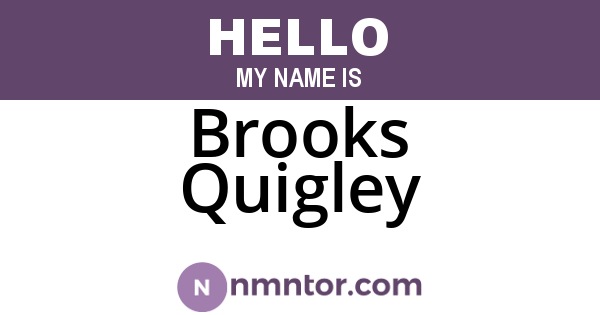 Brooks Quigley