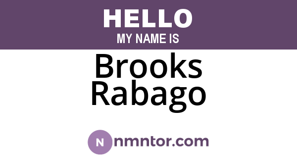 Brooks Rabago
