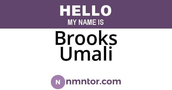 Brooks Umali