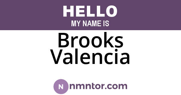 Brooks Valencia