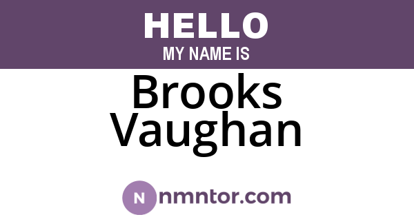 Brooks Vaughan