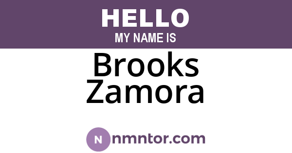 Brooks Zamora