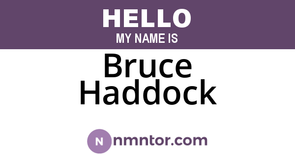 Bruce Haddock