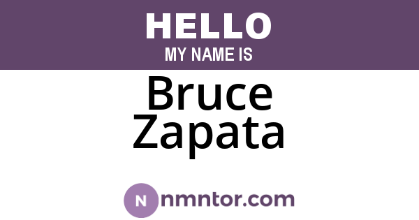Bruce Zapata