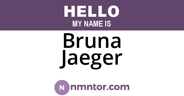 Bruna Jaeger