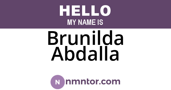 Brunilda Abdalla