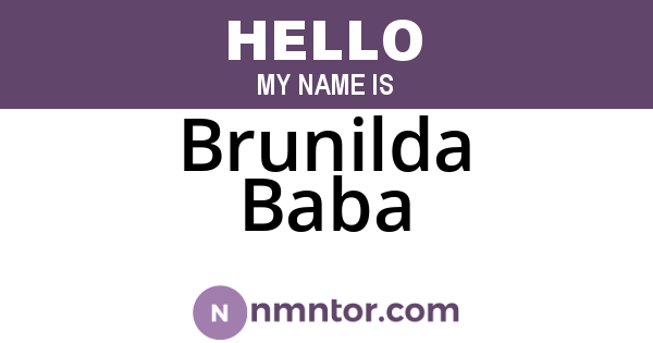 Brunilda Baba