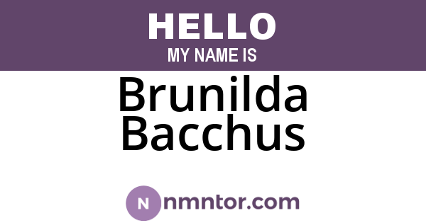 Brunilda Bacchus