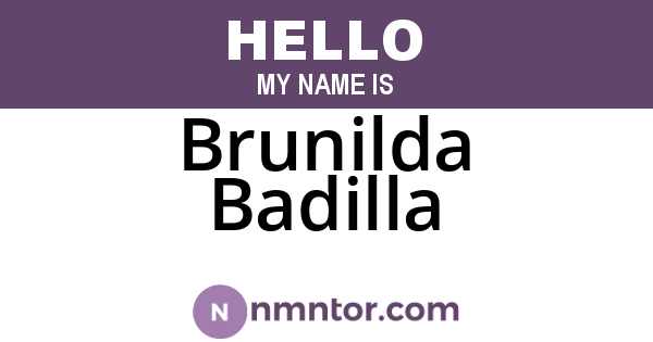 Brunilda Badilla