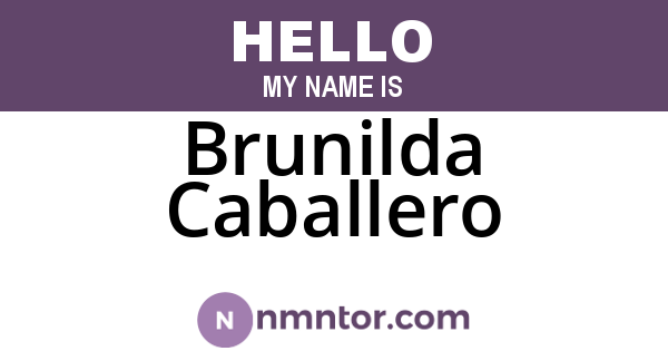 Brunilda Caballero