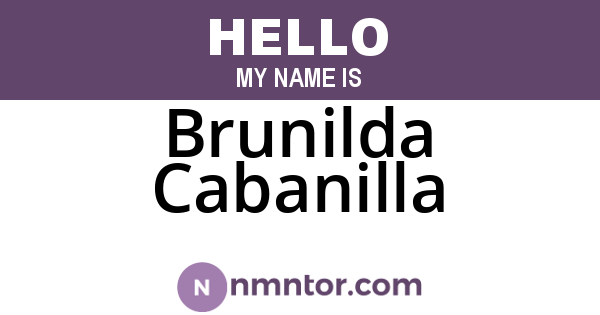 Brunilda Cabanilla