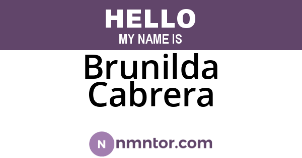 Brunilda Cabrera