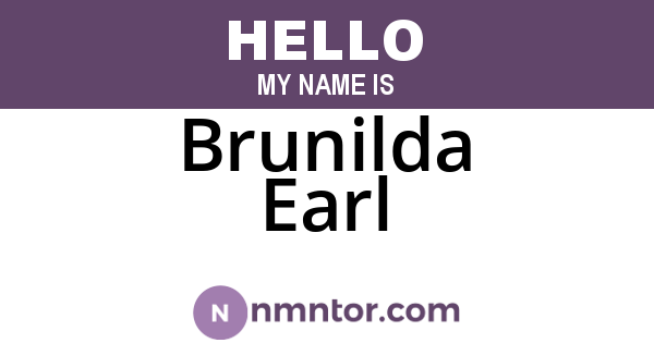 Brunilda Earl