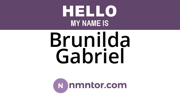 Brunilda Gabriel