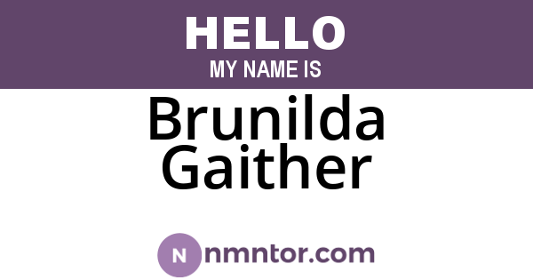 Brunilda Gaither