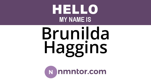 Brunilda Haggins