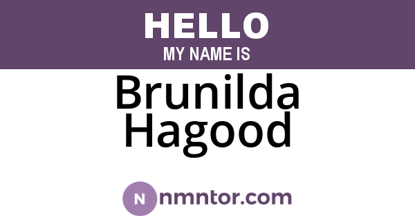 Brunilda Hagood