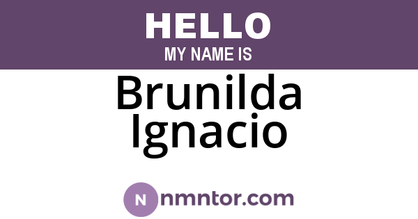 Brunilda Ignacio