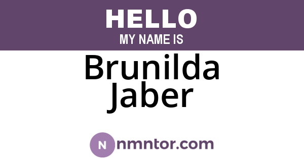 Brunilda Jaber