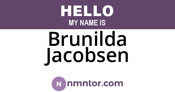 Brunilda Jacobsen