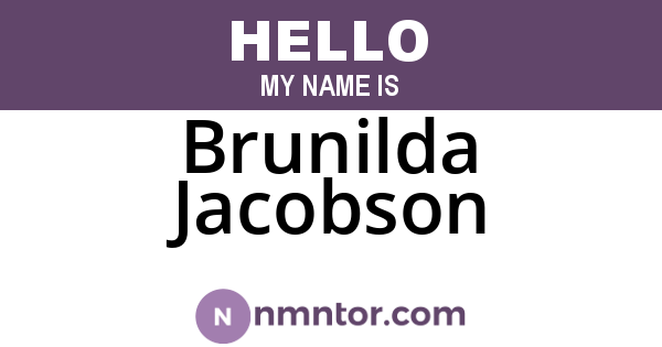 Brunilda Jacobson