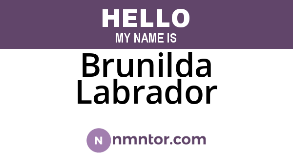 Brunilda Labrador
