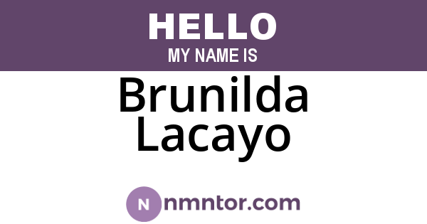 Brunilda Lacayo