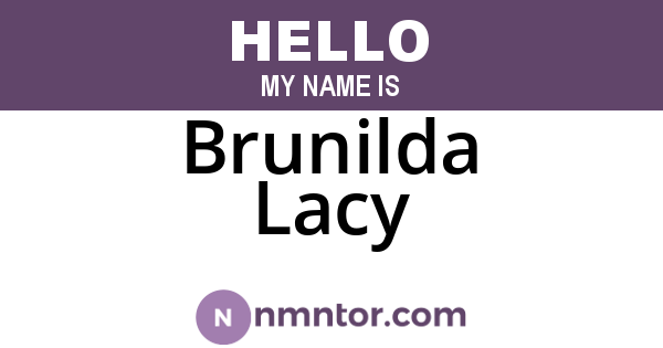 Brunilda Lacy