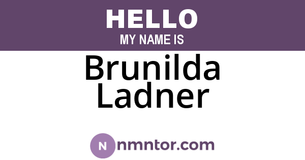 Brunilda Ladner