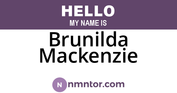 Brunilda Mackenzie