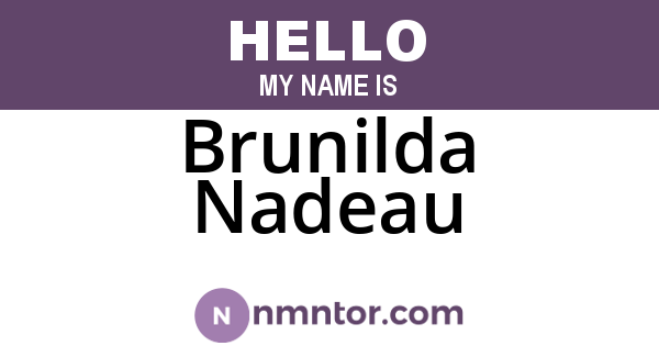 Brunilda Nadeau