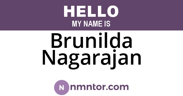 Brunilda Nagarajan