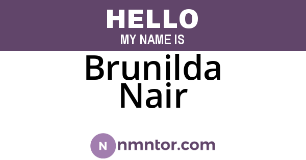 Brunilda Nair