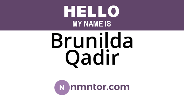 Brunilda Qadir